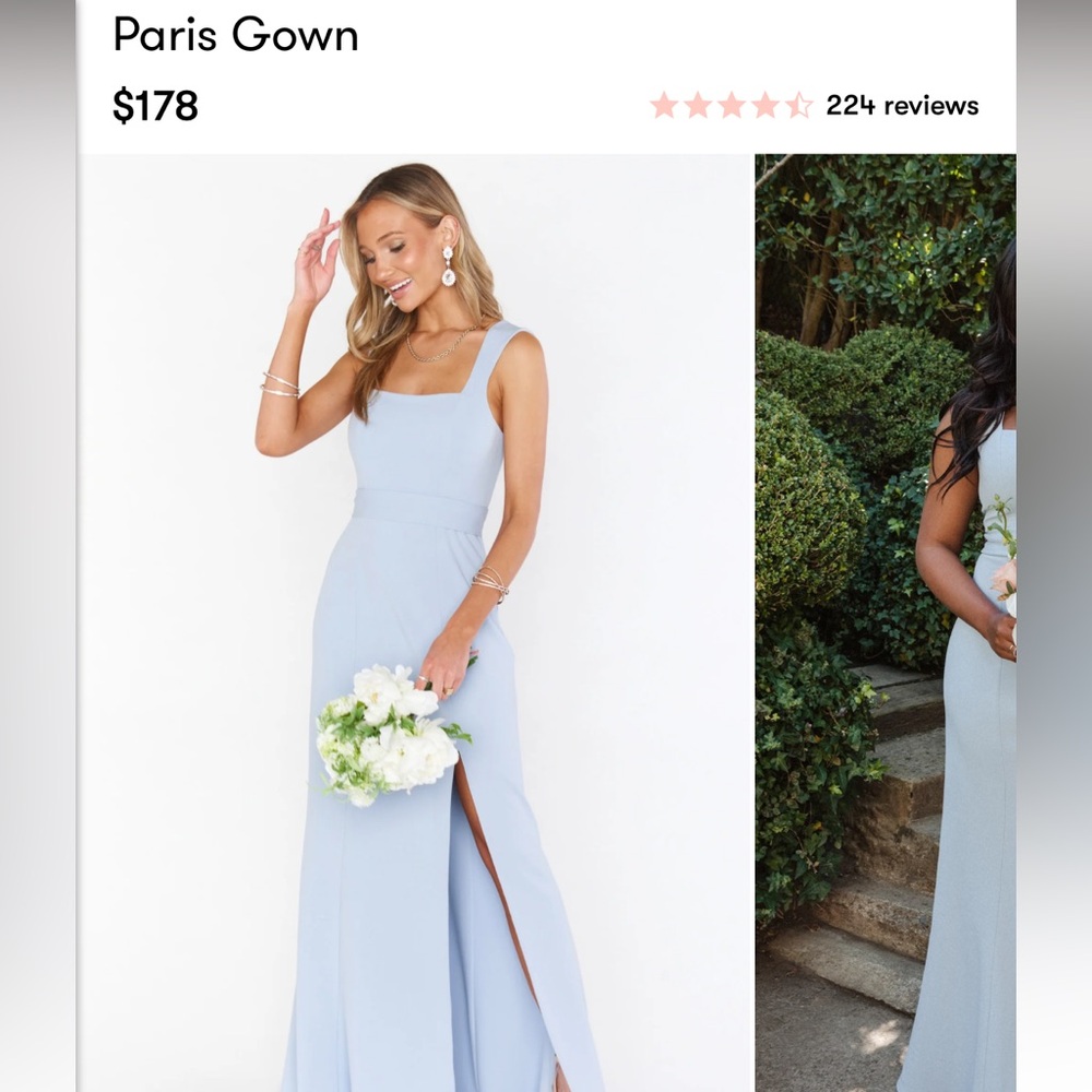 Show me your mumu Paris Gown steel blue